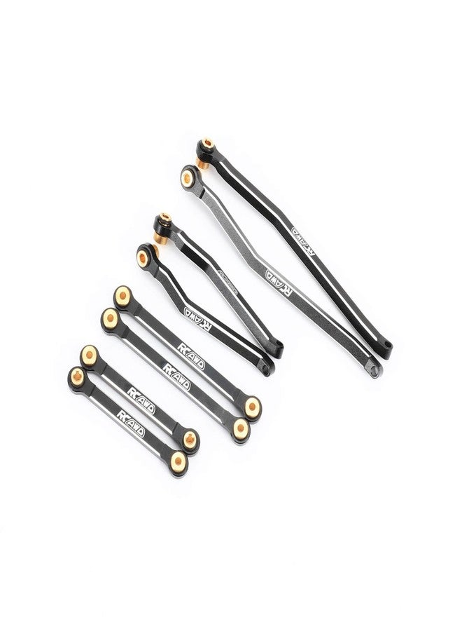 RCAWD CR18P High Clearance Tie Rods Set RC Linkage for Hobby Plus Rock Van, Trail Hunter, EVO Harvest, FUR-2411 Upgrades Parts Black - Image 1